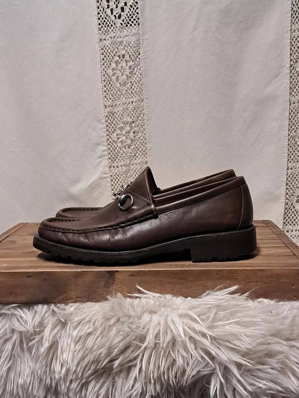 Vintage Gucci Men's Horsebit 1953 Leather Loafers Size 10.5 UK Or 11.5 US